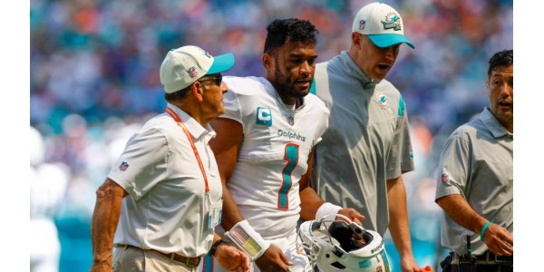 Miami Dolphinsin pelinrakentaja Tua Tagovailoa loukkaantui